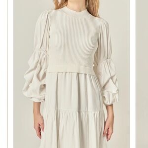 English Factory mixed media dress